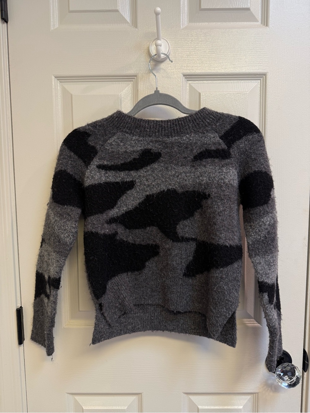 Women’s Grey & Black Camo AQUA sweater
